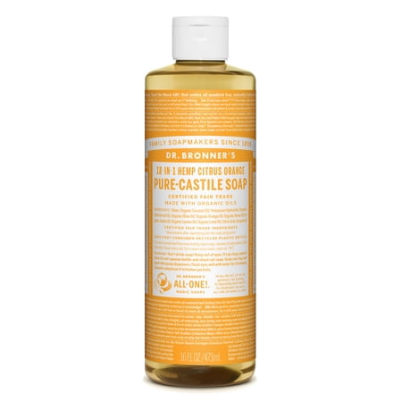 Dr. Bronner's Citrus Orange Pure-Castile Liquid Soap - 16 oz