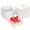 White-100, variant on 100 Pack Paper Charcuterie Boxes With Clear Lids 4 Inches Brown Cookie Dessert Disposable Oil-proof Food Containers For Sandwich Cake Slice Cupcake Chocolate Covered Strawberry