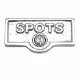 thumbnail image 1 of 25 Switch Plate Tags SPOTS Name Signs Labels Chrome Brass | Renovator's Supply, 1 of 2