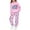 Pink, variant on Girls Sweatsuits 2pcs Sets Hooded 67 Print 6 7 Number Pattern Sweatshirts Sweatpants Outfits Winter Warm Sports Casual Activewear Sets Beige Size 2-3 Y