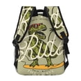 thumbnail image 4 of Honeii Dinosaur Print Backpack for Both Men and Women, Basic Bookbag for College, Work, or Travel,Rucksack Computer Bag-One Size, 4 of 5