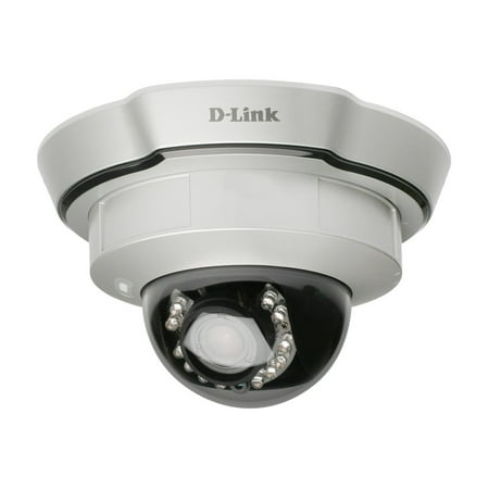 D-Link DCS-6111 Day & Night PoE Camera with WDR Sensor and Infra-red LEDs - Network surveillance camera - dome - color (Day&Night) - 0.3 MP - vari-focal - audio - LAN 10/100 - MPEG-4, MJPEG, 3GPP - AC 120/230 V - DC 12 V