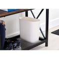 thumbnail image 5 of iDesign Small Slim Plastic Bathroom Trash Can, Garbage Can for Bedroom, Office, Desk, Dorm, Coconut White, 5 of 5