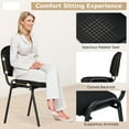 thumbnail image 6 of Gymax Set of 10 Office Guest Chair Stackable Reception Chair Waiting Conference Room, 6 of 10
