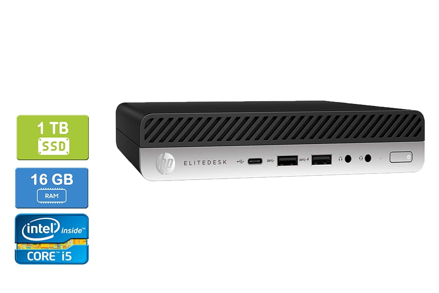 HP ProDesk 400 G3 Mini PC: Refurbished, Core i3, 8GB Mem, 256GB