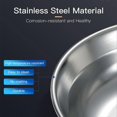 thumbnail image 4 of 8pcs Stainless Steel Plates and Bowls Set Camping Dinner Dish Set with Carry Bag for Outdoor Camping Hiking Backpacking Picnics, 4 of 5