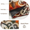 thumbnail image 6 of 6'x9' Area Rugs, Burnt Orange Green Indoor Outdoor Area Rug for Living Room Bedroom, Vintage Abstract Flowers Washable Bathroom Rugs Kitchen Floor Carpet Mats Home Decor Aesthetic, 6 of 8