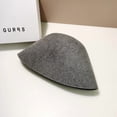 thumbnail image 4 of grey Women's Bucket Hats （M）Cute Knitted Fishing Hat Outdoor for Cap like loose sweater dress, casual t-shirt and so on, 4 of 5