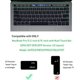 thumbnail image 2 of Protector de teclado ultrafino con degradado azul para MacBook Pro con Touch Bar de 13 y 15 pulgadas (modelos A2159, A1989, A1990, A1706, A1707) (2019, 2018, 2017, 2016) (Azul degradado)., 2 of 7