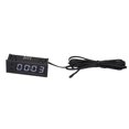 thumbnail image 2 of Xingzhi Car Clock Voltmeter Thermometer Durable Universal Accessories White, 2 of 9
