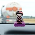 thumbnail image 2 of Miangastore Purple Creative Kimono Doll Car Ornament Solar Powered Car Interior Decor Nodding Japanese Maiko Doll Design Gift for Home Desktop Decor(Eandom Accessory Color), 2 of 8