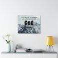 thumbnail image 4 of Scripture Walls Men Are Possible With God Luke 18:27 Bible Verse Canvas Christian Wall Art Ready to Hang Unframed, 4 of 18