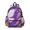 Purple and Gold Marble Pattern-1, variant on Purple and Gold Marble Pattern Cute School Backpack with Padded Back and Adjustable Shoulder Straps 13.4"x11"x4.7"
