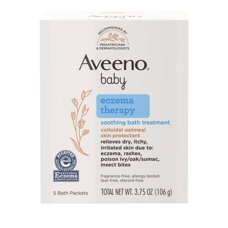 UPC 381370036623 product image for Aveeno Baby Eczema Therapy Soothing Bath Treatment  Oatmeal  5 Ct | upcitemdb.com