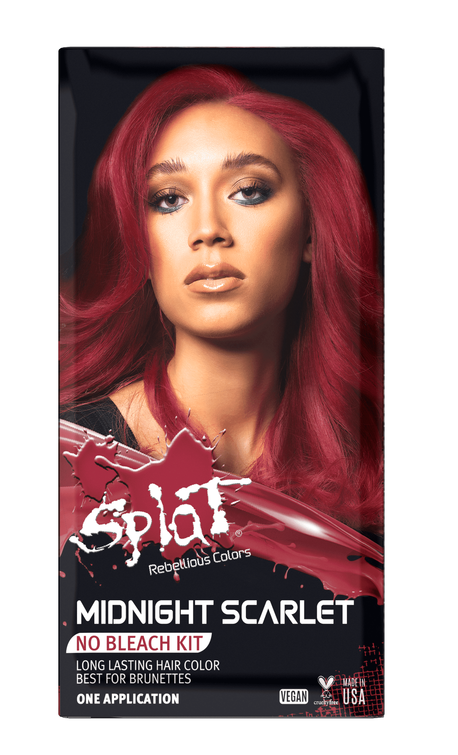 Splat Midnight Claret Dye, Semi-Permanent Red Hair Color 