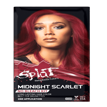Splat 30 Wash Semi-Permanent Midnight let Hair Color, No Bleach Dark Red Dye