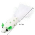 thumbnail image 2 of 2PCS Cat Toy Mice Cute Dot Feather Mouse Toy Cat Chew Toy Cat Interactive Toy, 2 of 10