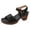 b-Black, variant on Women's Platform Heels Hollow out Open Toe Slingback Sandals Chunky Heeled Comfortable Slides Shoes for Casual Summer Wear c-Red Size 10