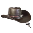 thumbnail image 4 of Sombrero de vaquero Yinane Sombrero de jazz Café, 4 of 8