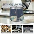 thumbnail image 6 of Yayeee Ashtray with Lid for Cigarette Smokeless Stainless Steel Home Ash Holder, Blue Earth, 6 of 7