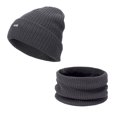 thumbnail image 3 of Conjunto de bufanda de gorro de invierno tejido grueso cálido para deportes gris Zulema Gorro de invierno, 3 of 8