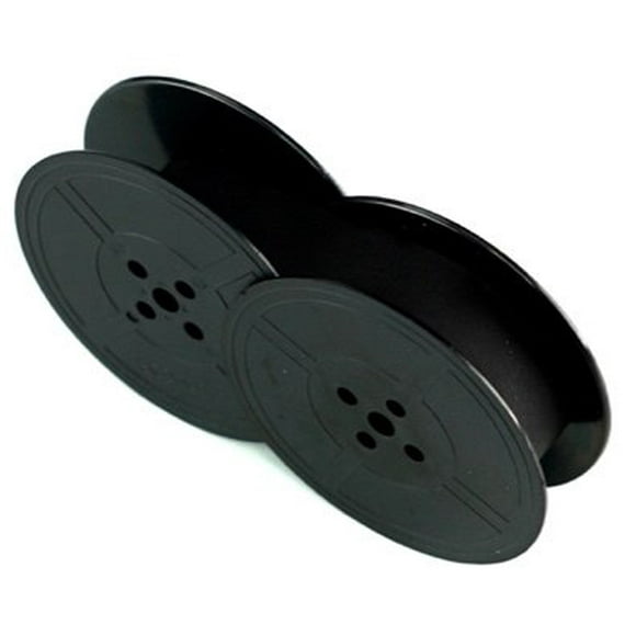 NEW TWO-SPOOL UNIVERSAL TYPEWRITER RIBBONS (1/2 INCH BY 24 FEET, C-WIND); SUPERIOR BLACK REPLACEMENT RIBBON. (GRC T17-77B)
