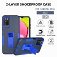 thumbnail image 2 of Xhy Samsung Galaxy A03S case with Privacy Screen Protector, Military Grade Case with Magnetic Car Mount, Samsung A03S Phone Case for Men Women, Dark blue & Blue, 2 of 6