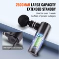 thumbnail image 4 of VEVOR Massage Gun Deep Tissue, Percussion Muscle Massager for Athletes - with 4 Speed Levels & 4 Massage Heads, 12V 2500mAh Batteries, 4 of 9