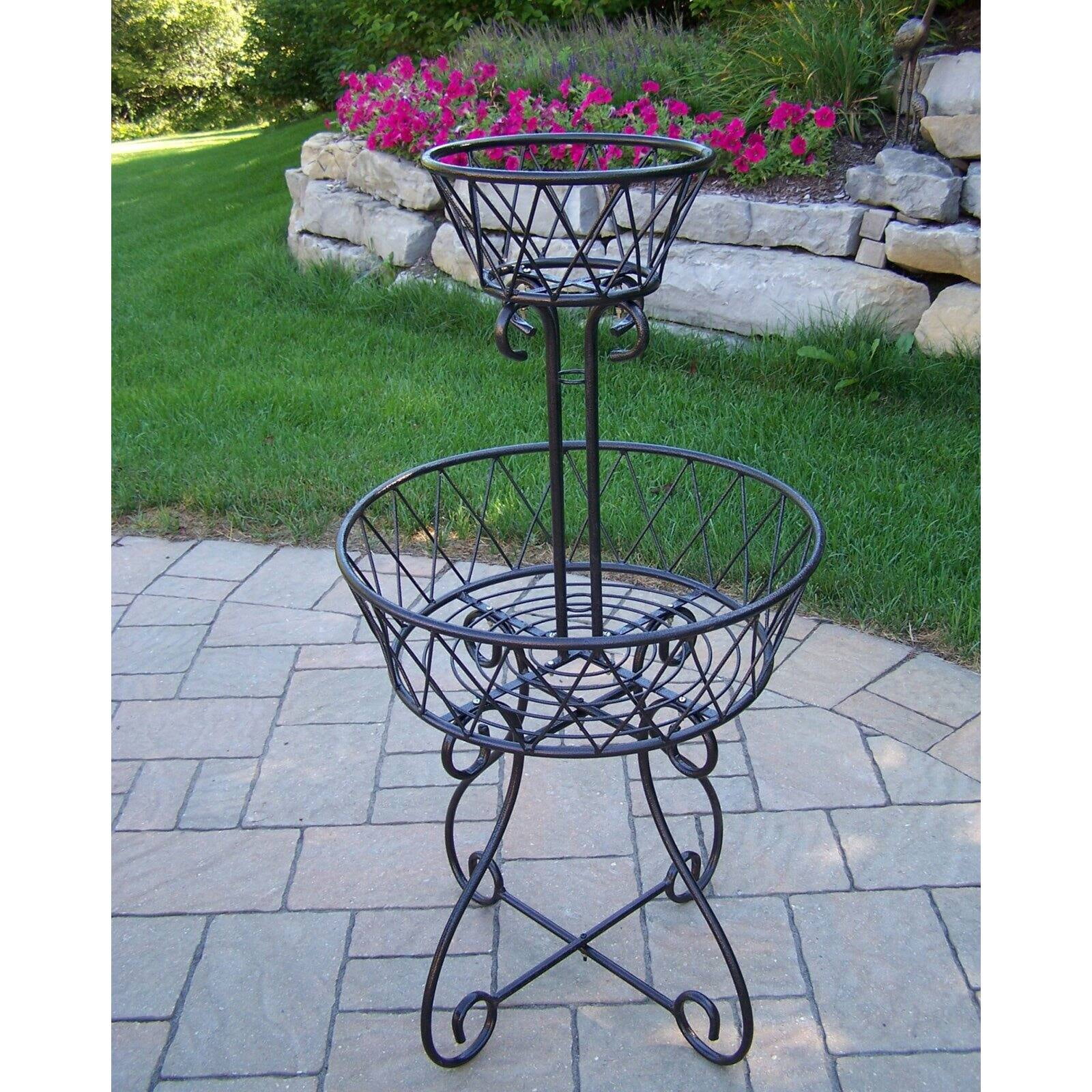 Oakland Living Two Tier Basket Planter