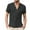 Black, variant on Summer Savings Clearance Stamzod Men'S Linen Shirts Short Sleeve Casual Shirts Button Up Tshirt For Men Beach Wedding Shirt Tops