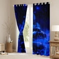 thumbnail image 3 of Feelyou Racing Car Blackout Curtains 2-Pack (42x63), Honeycomb Abstract Window Curtains, 3 of 6