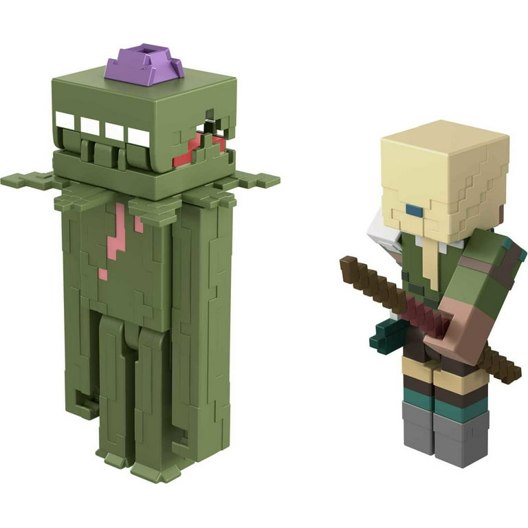 Minecraft Craft-a-Block 2-Pk Figures, Character Figures Based on the Video  Game (Styles May Vary) 