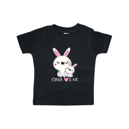 

Inktastic Oma Loves Me- bunny family Gift Baby Boy or Baby Girl T-Shirt