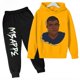 thumbnail image 2 of Conjunto de sudadera y pantalones con estampado de Mbappé para niños, primavera y otoño de 2024, conjunto de ropa deportiva de 2 piezas para niños y niñas, ropa para niños, 2 of 5
