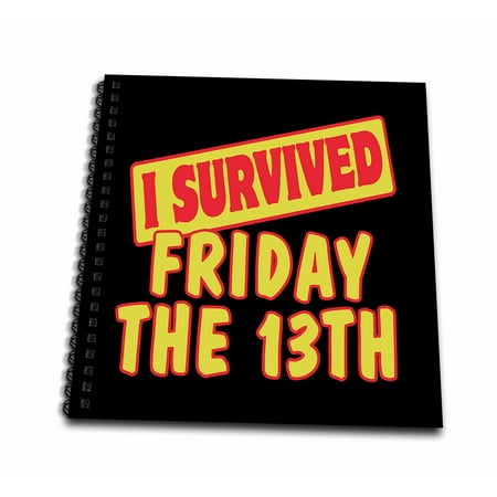 3dRose I Survived Friday The 13Th Survial Pride And Humor Design - Mini Notepad, 4 by 4-inch