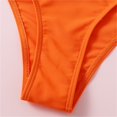 thumbnail image 3 of Vedolay Toddler Girl Swimsuit Girl's 2 Piece High Waisted Criss Cross Cut Out Bikini Swimsuit Bathing Suit,Orange 10-11 Years, 3 of 5