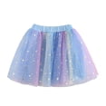 thumbnail image 3 of Fozruso Girls' Layered Tutu Tulle Skirts Birthday Party Dance Ballet Skirts with Elastic Waist(Blue), 3 of 7
