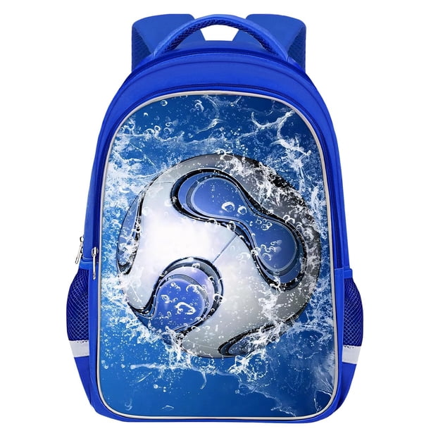 Mochila escolar TILYTADLY Soccer, 44 x 14 x 30 cm, grande, para niños