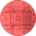 thumbnail image 1 of Ahgly Company Indoor Round Oriental Red Traditional Area Rugs, 8' Round, 1 of 4