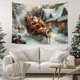 thumbnail image 1 of Tapiz para colgar en la pared, Navidad, Invierno, País de las Maravillas, Papá Noel, 1 of 1