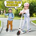 thumbnail image 5 of SANOPY 120W Electric Scooter for Kids , 6+ Boys and Girls Safe Kick Scooter, up to 8 MPH, 80 Mins Ride Time, Adjustable Speed & Height, Colorful Lights, LED Display, New Pink, 5 of 9