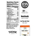 thumbnail image 4 of Think Jerky, Sesame Teriyaki Beef Jerky (1.0 Ounce Bags, Pack of 12 Bags) - Delicious Chef Crafted Jerky, Grass-Fed Beef Jerky, Gluten Free, No Antibiotics or Nitrates - Healthy Protein Snack, Low Cal, 4 of 7