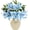 Light Blue, variant on KUNPENG  6Pcs Fake Lilies Artificial Flowers Real Touch Faux Tiger Lily with Stems Fake Lilys Plants for Easter Floral Arrangements Wedding Bouquet Home Table Centerpiece Decor (Yellow)