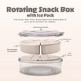 thumbnail image 6 of Cook with Color Rotating Snack Box with Ice Block and Carry Handle, Portable Compartments for Lunches and Commutes, Taupe, 6 of 12