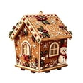 thumbnail image 2 of YingYouFu Christmas Wooden House Diamond Art Ornaments, Cute 3D Pearl Painting Crafts for Adults, Home Indoor Christmas Decorations for Wall Party Holiday, 2 of 7