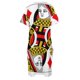 thumbnail image 4 of of s-baraja de cartas clásica para mujer vestido de noche con bolsillo suelto Casino Poker Q vestidos de baile, 4 of 6