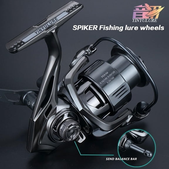 Fishing Lure YINYU Spinning Reel SPIKER Screw-in Type Carbon Double Handle Casting Farther Fishing reels