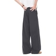thumbnail image 4 of Men's Casual Pants Wide Leg Pleated Pants Relaxed Fit Beach Summer Long Slacks Lightweight Loose Trousers, L, 4 of 7