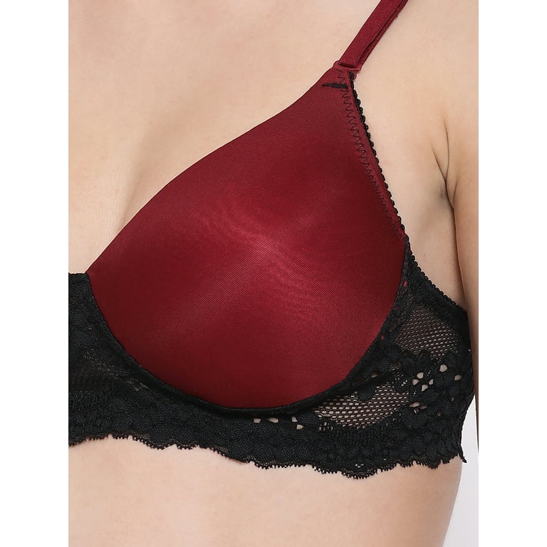 Clovia Padded Non-Wired Full Coverage Multiway T-Shirt Bra with