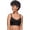 Black, variant on Warner's ROSEWATER Easy Does It Seamless Longline Bra, US Large